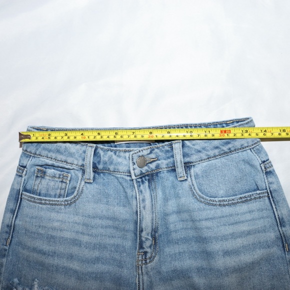 Encore Distressed Denim Jeans Size 5 - Picture 4 of 5